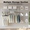 Custom Closet Organizer Kit Wall-Mounted Closet System With Hang Rod